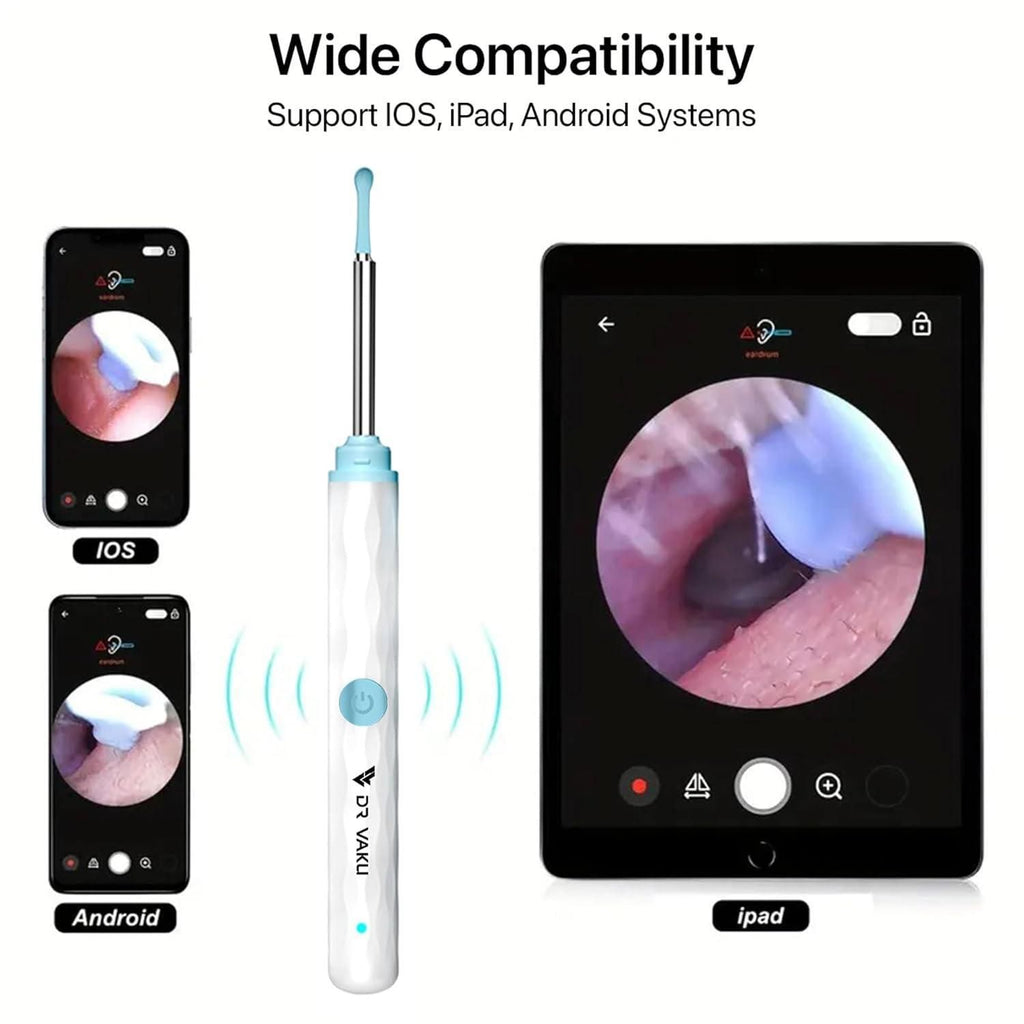 Smart Visual Ear Wax Cleaner with Wi-Fi Otoscope