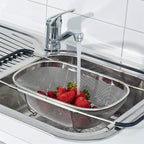 Large Oval Stainless Steel Colander