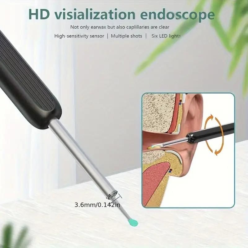 Smart Visual Ear Wax Cleaner with Wi-Fi Otoscope
