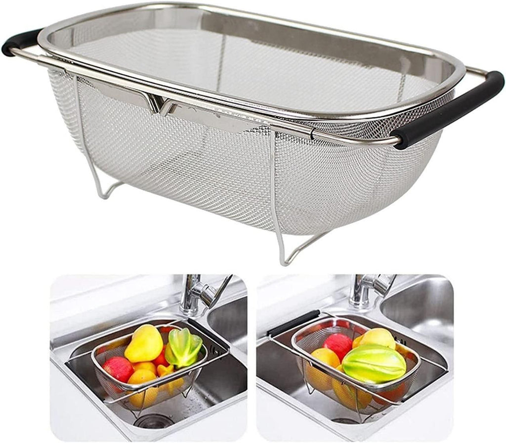 Large Oval Stainless Steel Colander