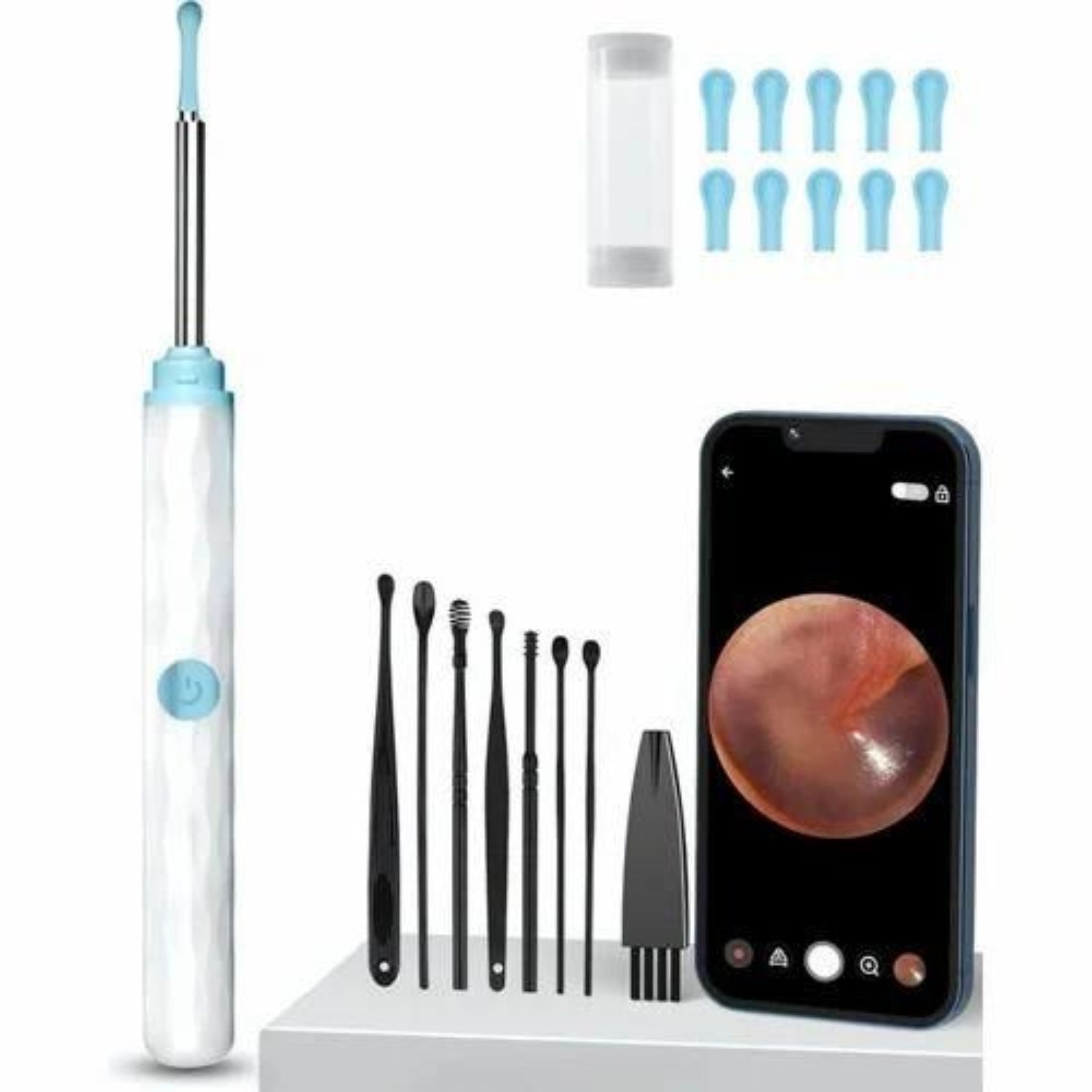 Smart Visual Ear Wax Cleaner with Wi-Fi Otoscope