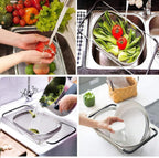 Large Oval Stainless Steel Colander