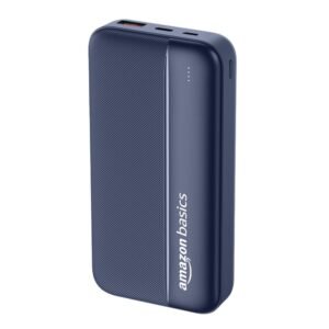 Amazon Basics 20000 mAh Power Bank (Dark Blue)