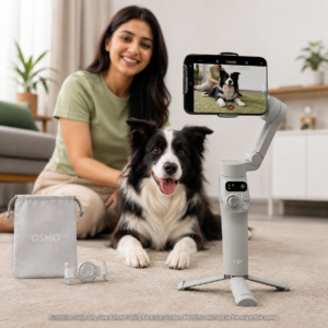 Gimbal Stabilizer with ActiveTrack 7.0 & Built-in Tripod for iPhone and Android | DJI Osmo Mobile 7 3-Axis