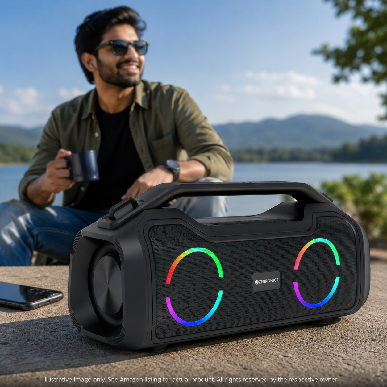 Zebronics Zeb-Sound Feast 500 IPX5 Waterproof Portable Speaker with 9H Playback